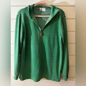 Jess Lea Green Quarter-Zip Pullover Jacket